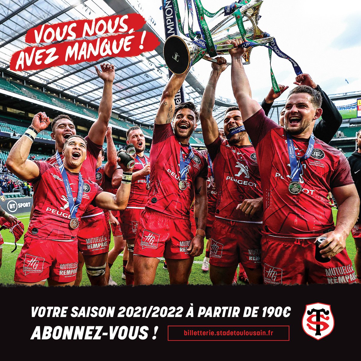 Lancement des abonnements pour la saison prochaine du Stade Toulousain