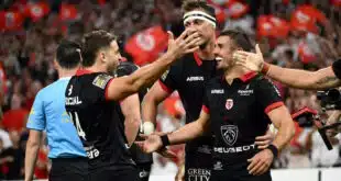 Le bonheur des joueurs du Stade bien présents ce soir comme tout au long de la saison