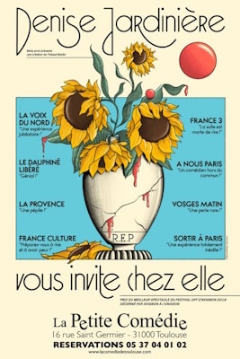 DENISE JARDINIERE VOUS INVITE CHEZ ELLE le 12 octobre 2024 à 20h30 à la Comédie de Toulouse