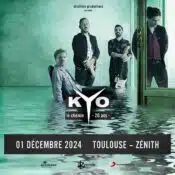 KYO le 01 décembre 2024 au Zénith de Toulouse Métropole à 18h00