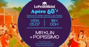 Apéro 60's : Before & After Show concert LEE FIELDS et Diffusion du match France / Portugal le 05 juillet 2024