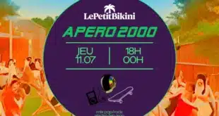 Apéro 2000 au bikini le 11 juillet 2024 à 18h00