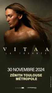 VITAA en concert au Zénith de Toulouse Métropole le 30 novembre 2024 à 20h00