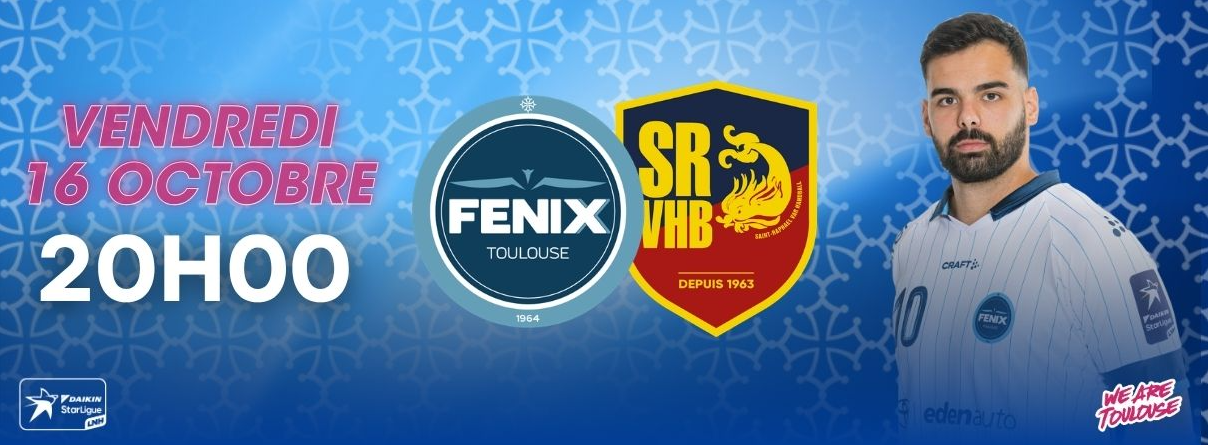 Fénix Toulouse Handball VS Saint Raphaël au Palais des sports de Toulouse le vendredi 16…