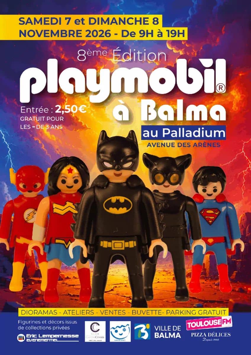 Exposition Playmobil 2026 près de Toulouse : Le rendez-vous incontournable des familles au Palladium de Balma